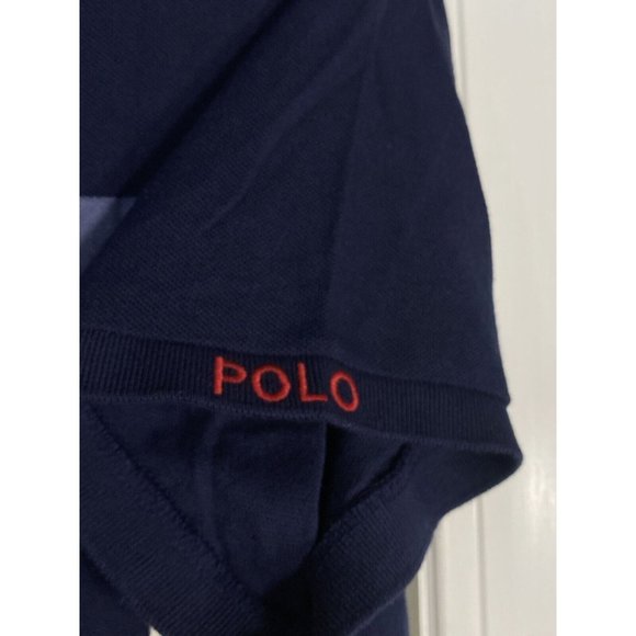 Polo Ralph Lauren Short Sleeve Polo Shirt Nautical Captain Sailor Bear Blue 2XL - Picture 10 of 15